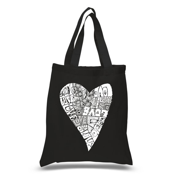 LA Pop Art Small Word Art Tote Bag - Lots of Love