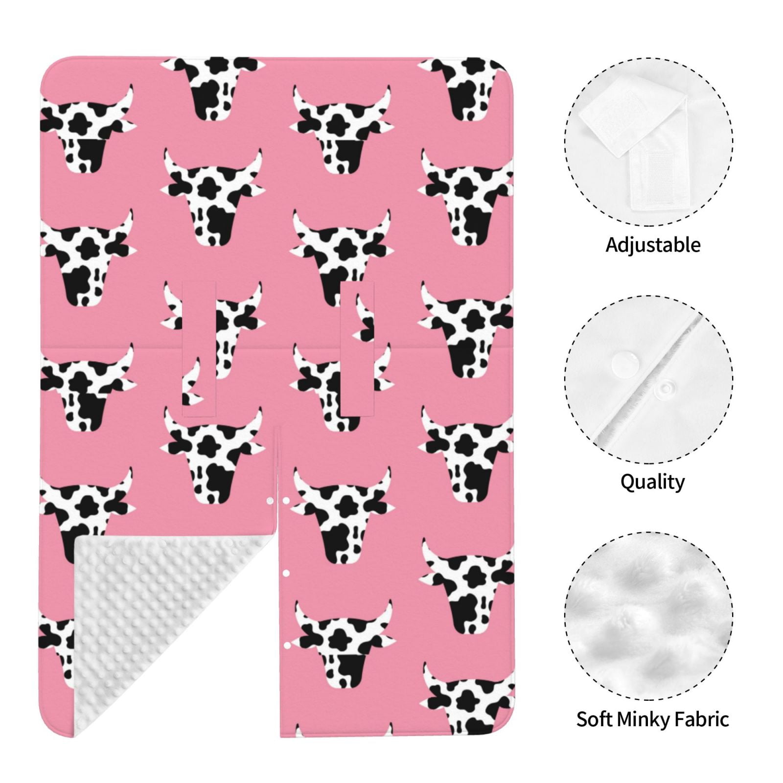 Car Seat Cover Baby - Artistic Cartoon Cow Print Head Breathable Infant Car Seat Cover for Baby Carseat, Lightweight Comfort Baby Essentials Must Haves Newborn Stuff for Girl Boy