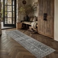 thumbnail image 4 of BERTHMEER 2'x8' Runner Rugs for Hallway Bedroom Entryway Kitchen Washable Non Slip Vintage Oriental Traditional Indoor Runner Rugs,Black, 4 of 5