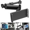 thumbnail image 2 of Lot de 2 Supports d'Appuie-tête pour Voiture, Support de Tablette pour Siège Arrière de Voiture, Support iPad Rotatif à 360°, Réglable, pour Tablettes 5 Pouces-10,6 Pouces, Téléphone Intelligent, iPhone, Commutateur, iPad Air Mini, Poteaux d'Appuie-tête Largeur 4,7-5,9 Po, 2 of 9
