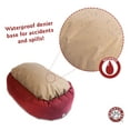thumbnail image 5 of Majestic Pet Sherpa Poly/Cotton Bagel Pet Bed for Dogs, Calming Dog Bed Washable, Large, Red, 5 of 5