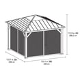 thumbnail image 3 of hometrends 10 ft. x 10 ft. Hard Top Cedar Gazebo, 3 of 9