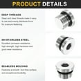 thumbnail image 4 of Conector de tapón de tubo de acero inoxidable 304 Uxcell 1-1/2" NPT macho rosca tapa cabeza hexagonal tapones accesorios para aire agua aceite gas tubo, 4 of 6