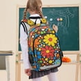 thumbnail image 7 of FORMRS Unisex School Backpack 17" Student Travel Bag with Laptop Compartment, Cartoon Flowers, 7 of 7
