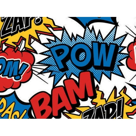 Pack of 1, Superhero 18" x 833' Gift Wrap Full Ream Roll for Holiday, Party, Kids' Birthday, Wedding & Special Occasion Packaging