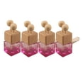 thumbnail image 2 of lionlar 4 Pieces Car Aromatherapy Diffuser Bottles Car Accessory Car Air Freshener Decor Rose red, 2 of 9