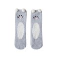 thumbnail image 3 of Dyfzdhu Women Tube Socks Three-Dimensional Cartoon Cute Bear Coral Home Floor Socks Half Sleep Socks, 3 of 4