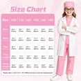 thumbnail image 2 of Marendyee Doctor Costume for Girls and Boys Kids Scrubs Nurse outfit With Set including a stethoscope Dress Up Cosplay Halloween Toddler 6T 5-6Years, 2 of 23