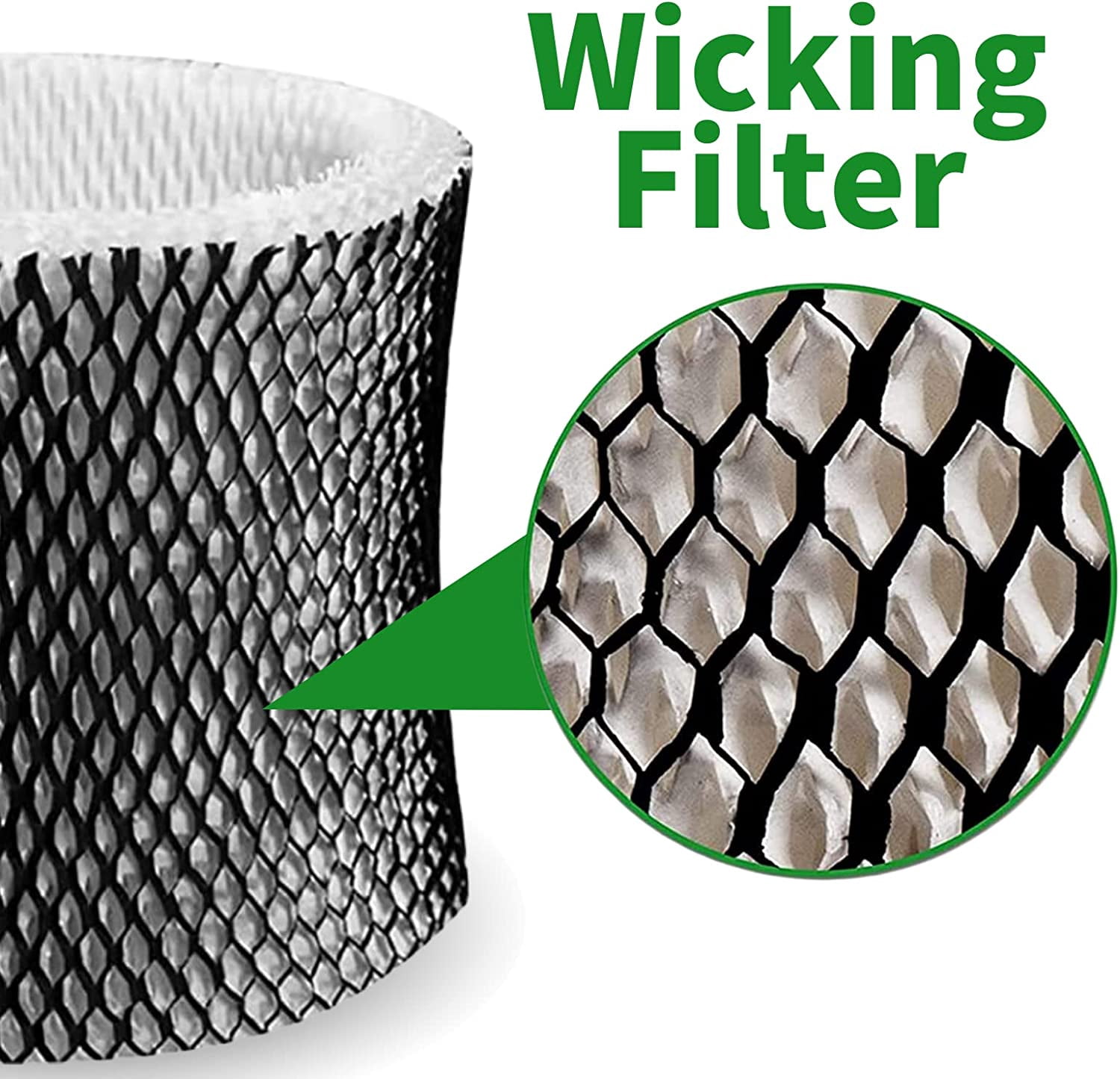 Home Times HWF64 Humidifier Filter B Compatible for Holmes HM1730, HM1745, HM1746, HM1750, HM2200, fit for Sunbeam SCM1745, SCM1746(3 Pack)