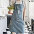 thumbnail image 6 of FashionCha Kitchen Apron Antifouling Simple Lightweight Comfortable Work Apron for Painting B, 6 of 9