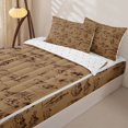 thumbnail image 3 of Erosebridal Retro Cowboy Zipper Full Size Comforter Sets with Fitted Sheet and 2 Pillowcases,Vintage Ranch Mountain Zipper Bedding Set,Reversible,4pcs, 3 of 7