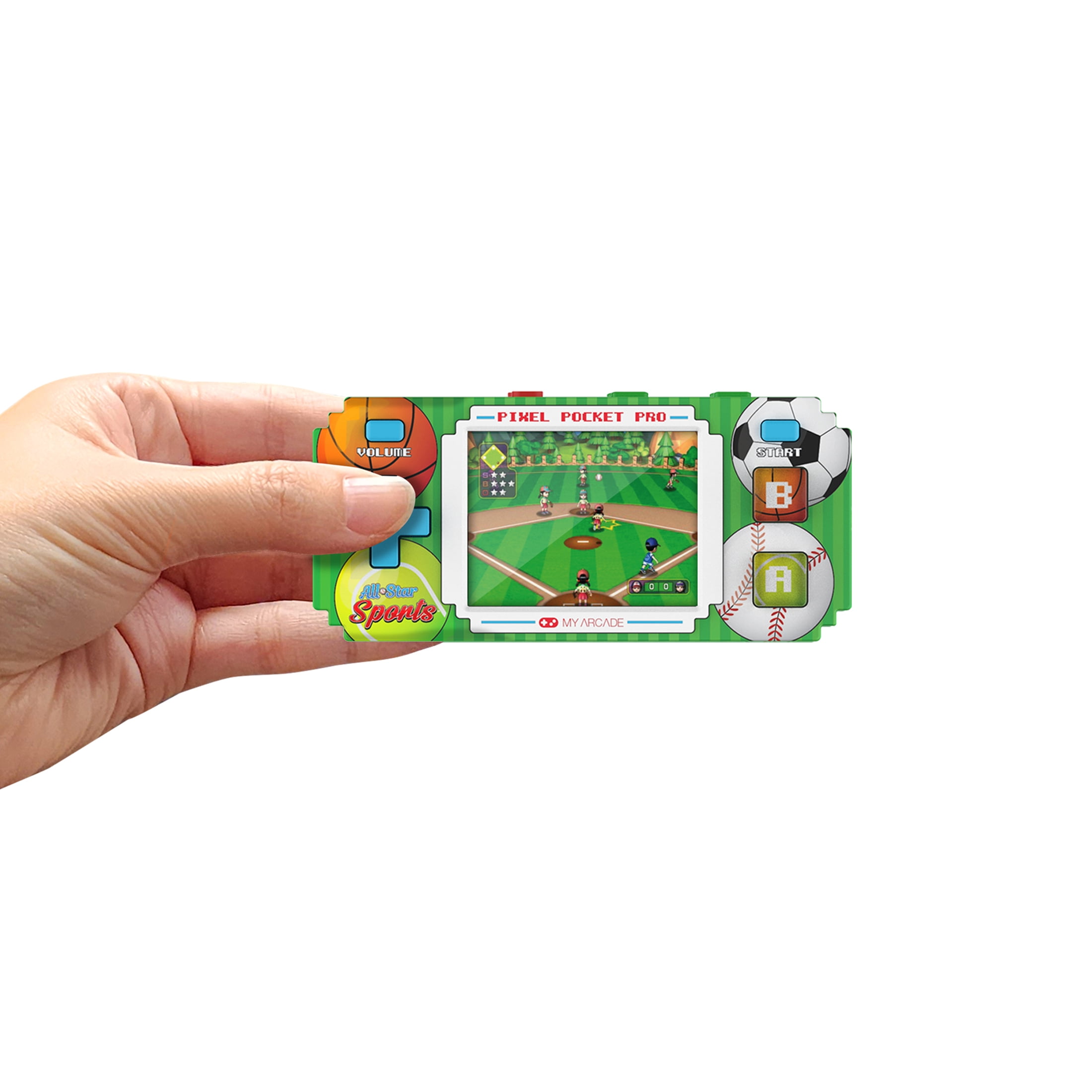 My Arcade - DGUN-3944 All-Star Sports Pixel Pocket Pro Portable Handheld Gaming System