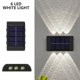 thumbnail image 1 of Luz Solar para exteriores, lámpara LED de pared alimentada por luz Solar, impermeable, iluminación hacia arriba y hacia abajo para Patio, calle, balcón, decoración de vallas, 1 of 4