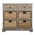 thumbnail image 3 of Safavieh Kids Herman Dressers Storage Unit with Wicker Baskets, White, 3 of 11