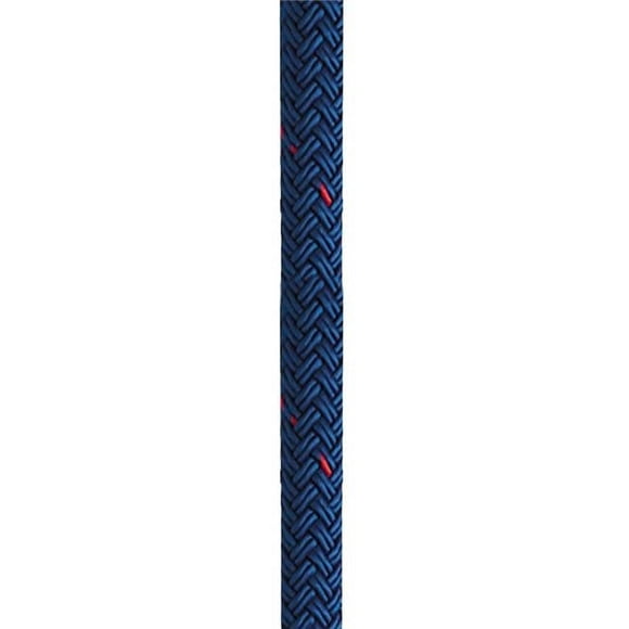 New England Ropes C5053-24-00025 0.75 Po x 25 Pi. Corde Double en Nylon avec Traceur, Bleu