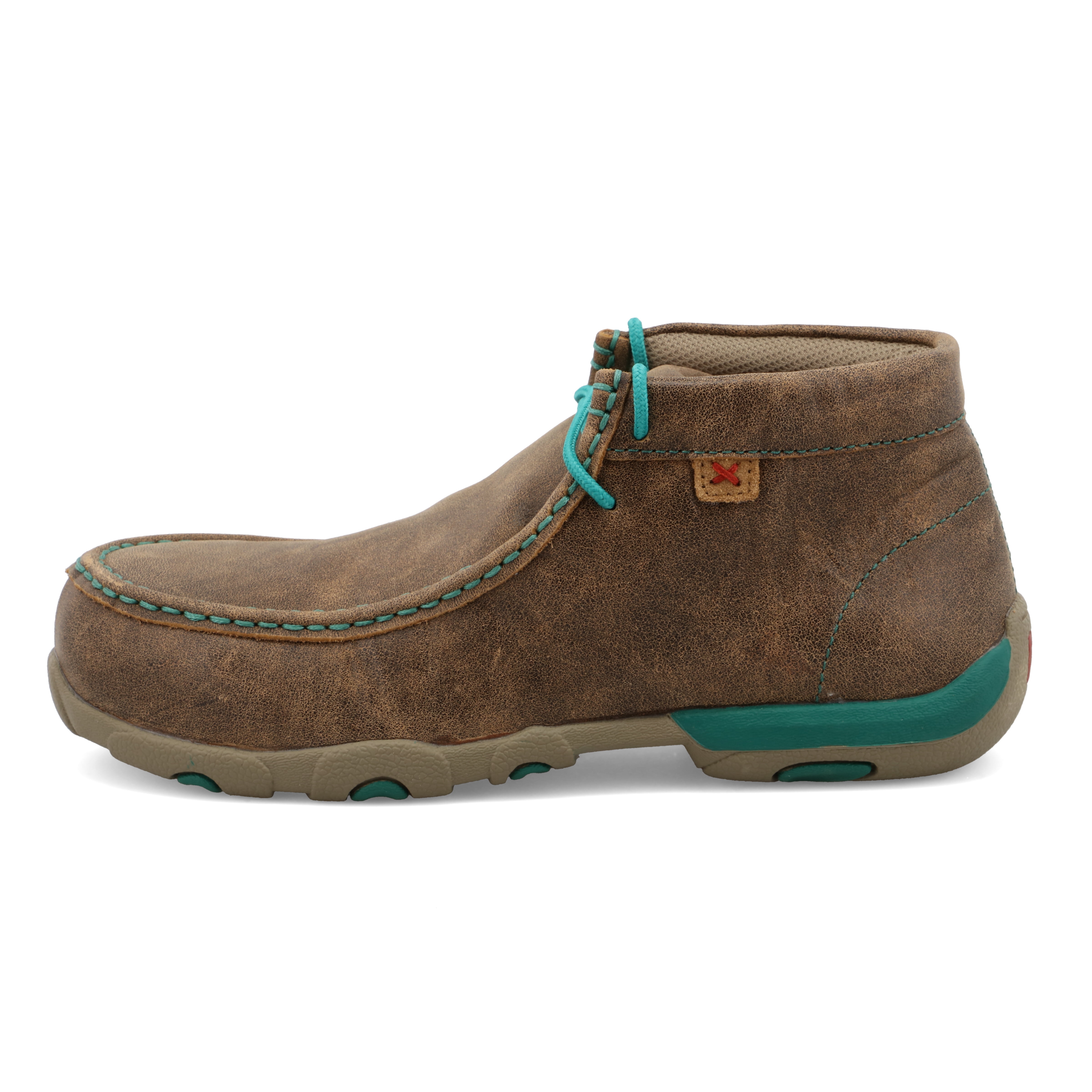 Twisted X Women's Work Chukka Driving Moc - Bomber & Turquoise