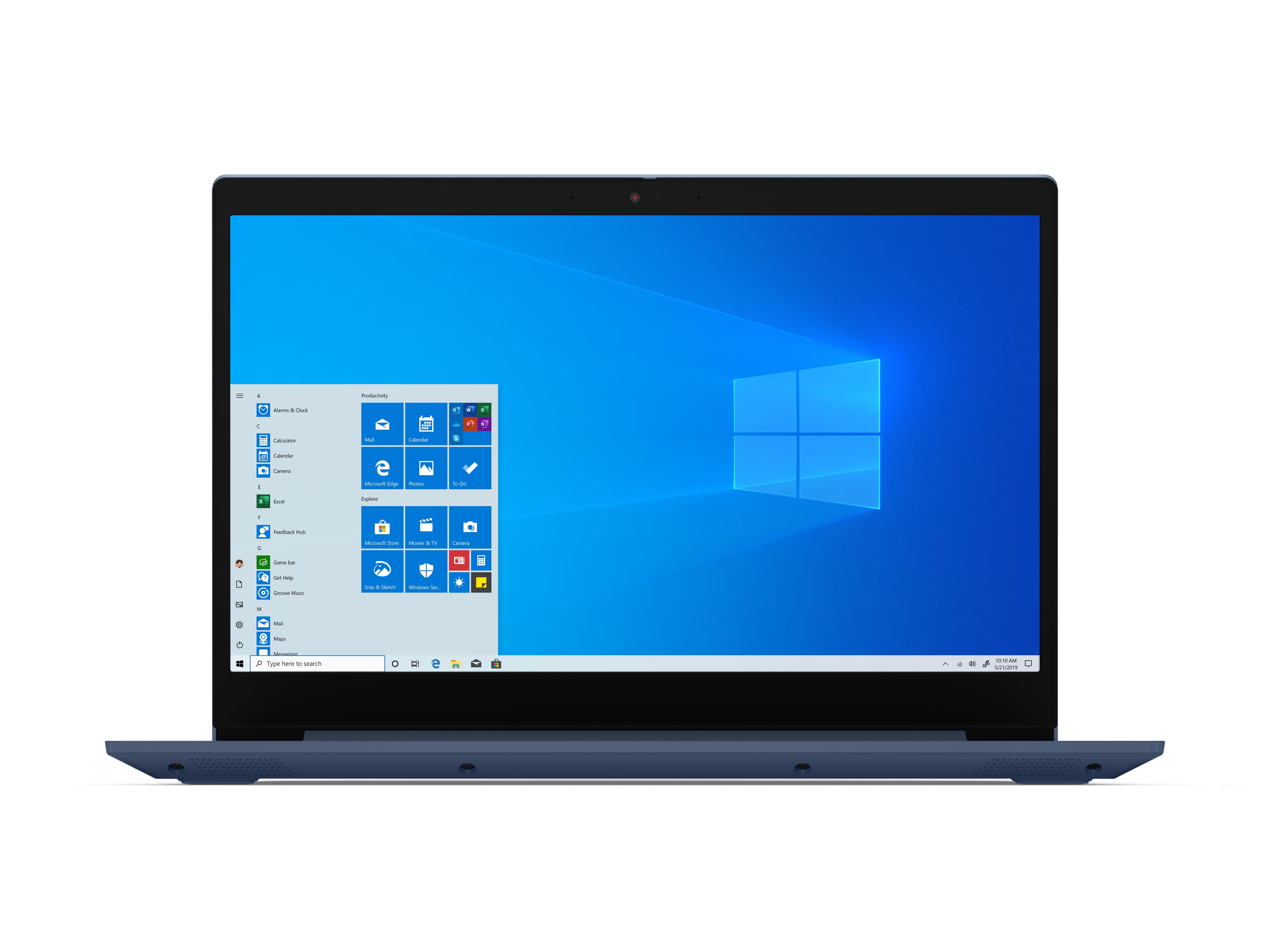 Lenovo IdeaPad 3 15" Laptop, AMD Ryzen 5 3500U Quad-Core Processor, 8GB Memory, 256GB Solid State Drive, Windows 10, Abyss Blue, 81W1009DUS (Google Classroom Compatible)