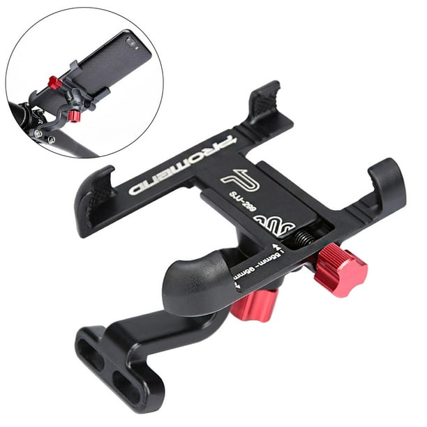 Soporte para teléfono de soporte para universal para motocicleta Soporte para teléfono de antivibración Manillar de rotación de 360 degree, Manillar negro