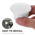 thumbnail image 3 of CRAFTHROU 50PCS Window Curtain Rod Finials Plastic Decorative Square End Caps For Home Office, 3 of 8
