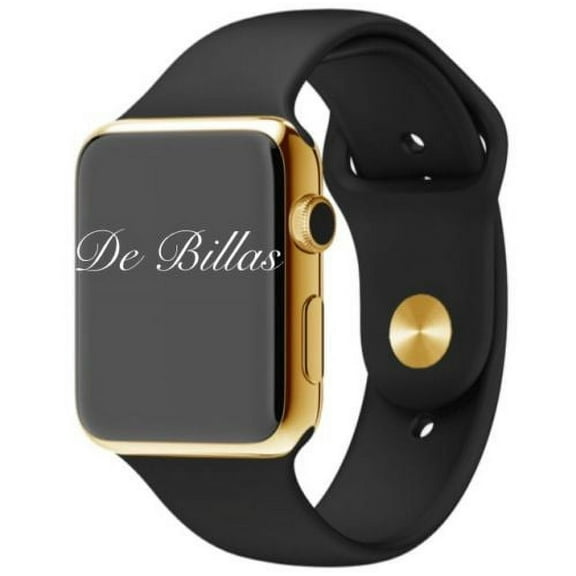 42MM Iwatch SERIES 2 24K Gold Plated W/OEM Black Sport Band