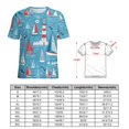 thumbnail image 2 of Nautical Lighthouse Sailboats(1)-2 Women's Short Sleeve T-Shirt Crew Neck Casual Summer Trendy Loose Fit Tops, 2 of 7