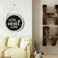 thumbnail image 5 of Beppter Pendent Ornament Welcome Sign Home Sweet Home Sign for Front Door Decor Farmhouse Porch Wall Decoration with Round Hanging Decoration for Home Outdoor Indoor Living Room, 5 of 6