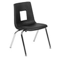 thumbnail image 3 of Emma + Oliver Black Student Stack School Chair - 16-inch, 3 of 14