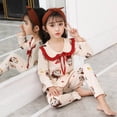 thumbnail image 4 of Pijamas de algodón para niños y niñas, ropa de dormir de Navidad, conjuntos de ropa de dormir, ropa de dormir para el hogar, 4 of 4