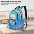thumbnail image 7 of HUIACONG Backpack Set for Students Ocean Paint Axolotl 17 Inch 4-Piece with Lunch Bag, Pencil Case & Water Bottle Holder, Multi-Panel Ventilation, for Ages 9-14, Daily Use, 7 of 7