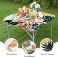 thumbnail image 4 of Fitted Floral Square Table Cover 34x34 Inch with Elastic Edging, Bohemian Style for Card Tables and Patio Use, 4 of 6