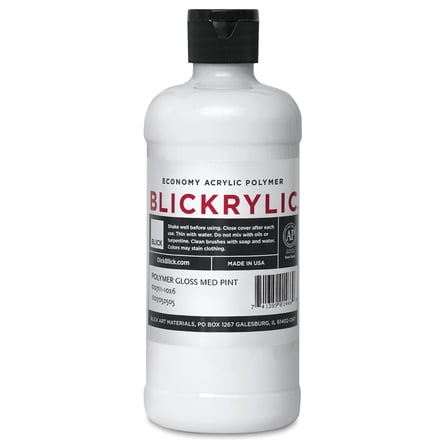 Blickrylic Polymer Gloss Medium - Gloss, Pint