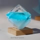 thumbnail image 1 of Botella de pronóstico del tiempo de cristal Macarena Azul con Base, 1 of 8