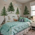 thumbnail image 4 of Mountain Tree owl Wall Decals Large Pine Tree Forest Animal Fox Wall Stickers Deer Wolf Wall Stickers DIY Removable Peel and Stick Wall Art Decals for Kids Room Classroom Nursery Bedroom Playroom Hom, 4 of 10