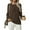 Brown, variant on Asklazy Women's Fall Soft Crewneck Long Sleeve Hollow Cable Knit Pullover Sweaters,US Size,L,Black