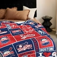 thumbnail image 2 of Baseball Fans Throw Blanket 60 * 50 in, Blue&orange, 2 of 6