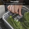 thumbnail image 3 of Bewildely Contenedor escurridor de alimentos frescos, cesta de almacenamiento de frutas y verduras, contenedor organizador para refrigerador Organizadores de utensilios de cocina 5.8L Bewildely HA026893-02, 3 of 6
