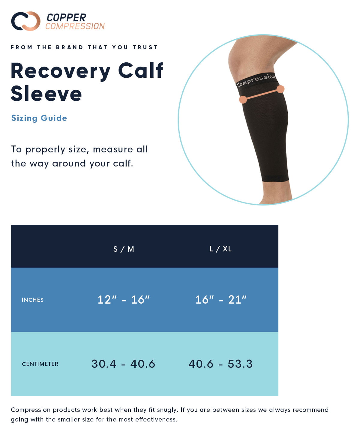 Calf Compression Sleeves for Men and Women - Copper Compression Calves  Support for Football, Running, Sports. Increase Blood Flow. Reduce Muscle