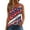 Watermelon Red, variant on Women's Patriotic American Flag Tank Top Sleeveless Casual Summer Shirt for Independence Day & Everyday Wear Black L