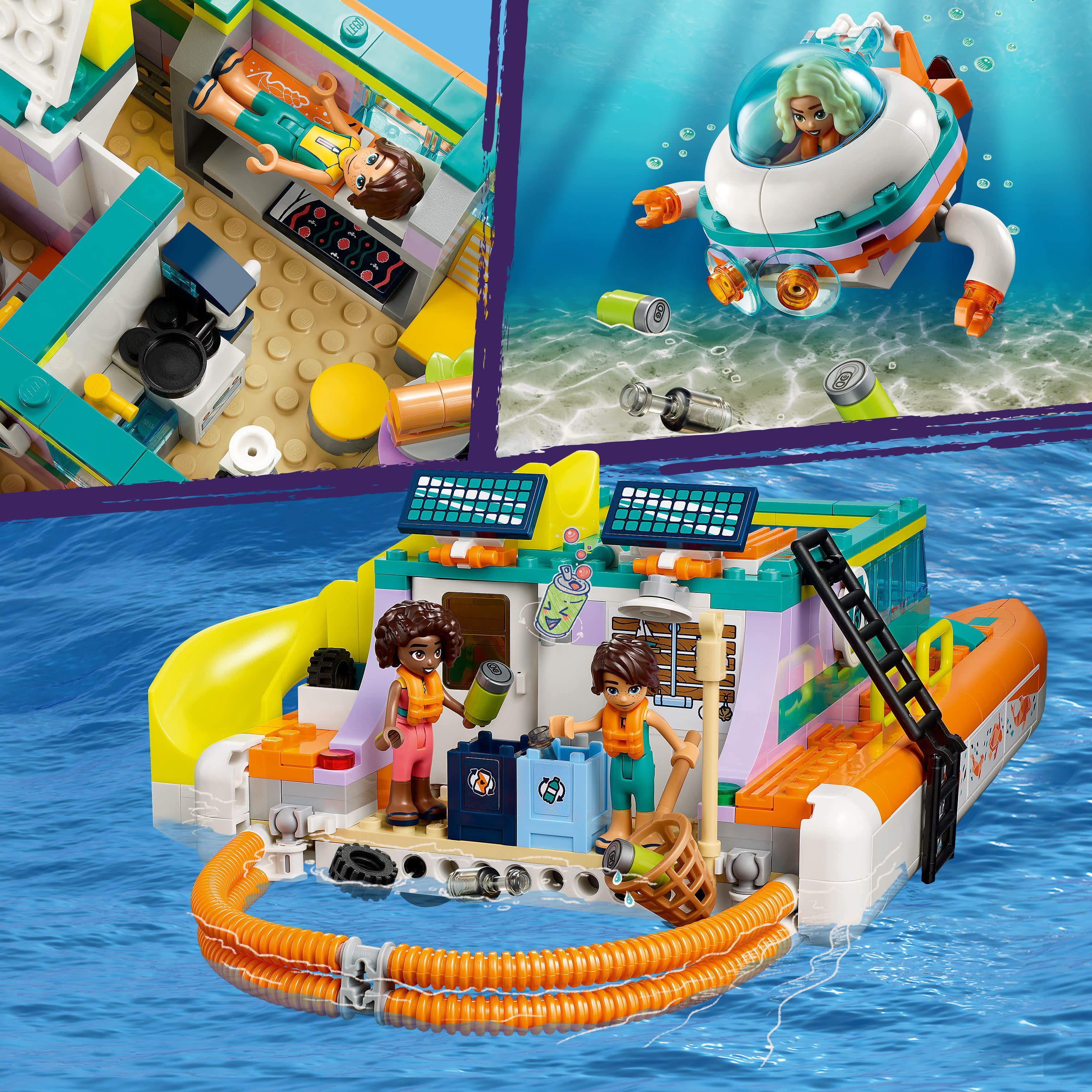 LEGO® 41734 - Le bateau de sauvetage en mer - LEGO® Friends - Jeux de  construction