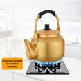 thumbnail image 3 of Yellow Aluminum Pot Aluminum Kettle Aluminum Teapot Pot Capacity Large Kettle Wine Household D6s4, 3 of 8