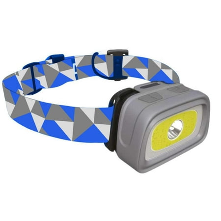 HAWK Headlamp Flashlight - 280 Lumen Headlight with Red/Green Light and Tail Light, 7 Lighting Modes, Perfect for Trail Running, Camping, Hiking and More, Adjustable Headband, 3 AAA Batteries (Best Trail Running Lights)