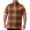Coffee, variant on Mens Street Fashion Plaid Print Tee Big & Tall Short Sleeve Stretch Breathable Stylish Golf Outfit White 6XL