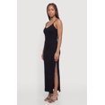 thumbnail image 2 of Women's Ribbed Knit Maxi Cami Dress with Side Slit, 2 of 3