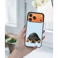 thumbnail image 5 of WIRESTER Shockproof Soft Rubber Cover Case for Apple iPhone 17 Pro Max 6.9" 2025, Rottweiler Dog Lying Down Looking Up On Light Blue Background, 5 of 5