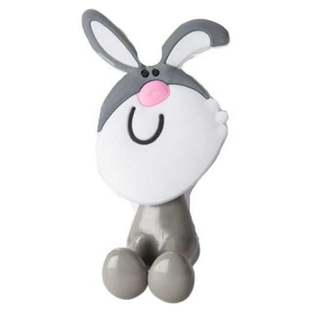 Injueey Soporte para cepillos de dientes de animales de dibujos animados, fijador Vertical, soportes de almacenamiento de succión Juegos de accesorios de baño Tipo 1