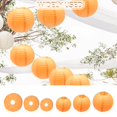 thumbnail image 5 of Faroles de papel redondos Yosawa, 20 cm, 25 cm, 30 cm, color naranja, 5 of 5