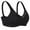 Black, variant on Curyon Women's Comfort Cotton Wireless Lift Non Padded Plus Size Bras,40B