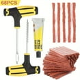 thumbnail image 3 of JUNWELL 68pc Tire Repair Kit DIY Flat Tire Repair Car Truck Motorcycle Home Plug Patch, 3 of 5