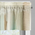 thumbnail image 5 of Ambesonne Floral Valance & Curtain 3 Pcs Set, Dreamy Farmhouse Flowery Art, 55"x24", Almond Green Grey Yellow, 5 of 7