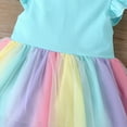 thumbnail image 5 of Utlike Girls Outfit Sets Multicolor Dress Clothes Sleeveless Toddler Rainbow Baby Ruffle Girls Playtime Sets Size 12 Months-18 Months, 5 of 9